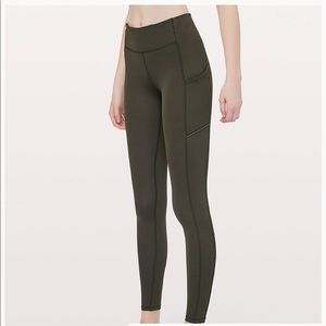 Lululemon olive yoga pants